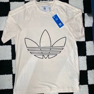 Adidas tricolor tee size small.
